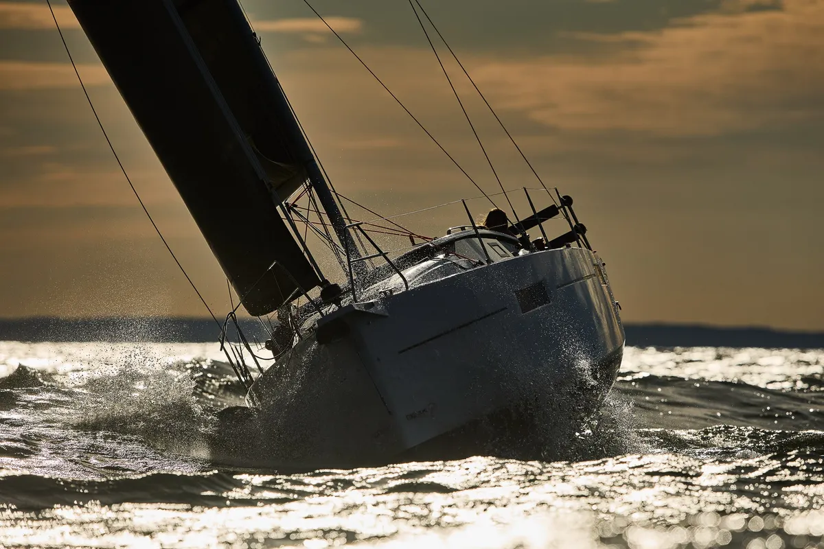 Exterior view of Angelmiles 2, a Northman Maxus 35 sailboat at Valencia, Spain