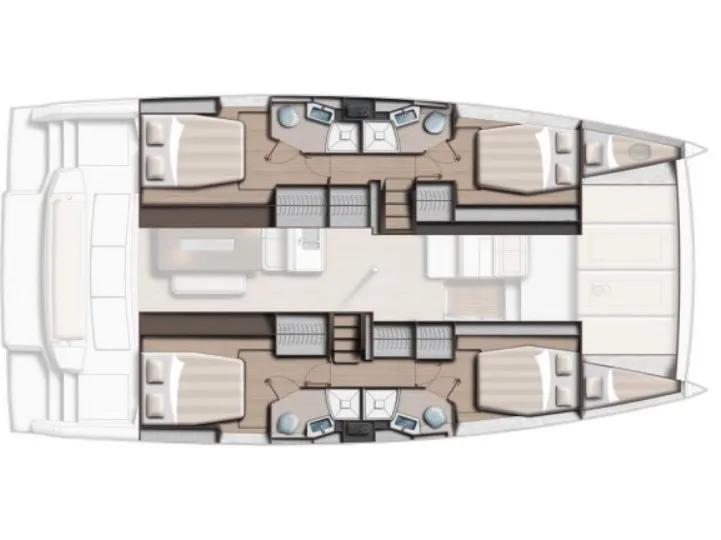 NEW, a Bali 4.4 catamaran at Municipal Unit of Lefkada, Greece