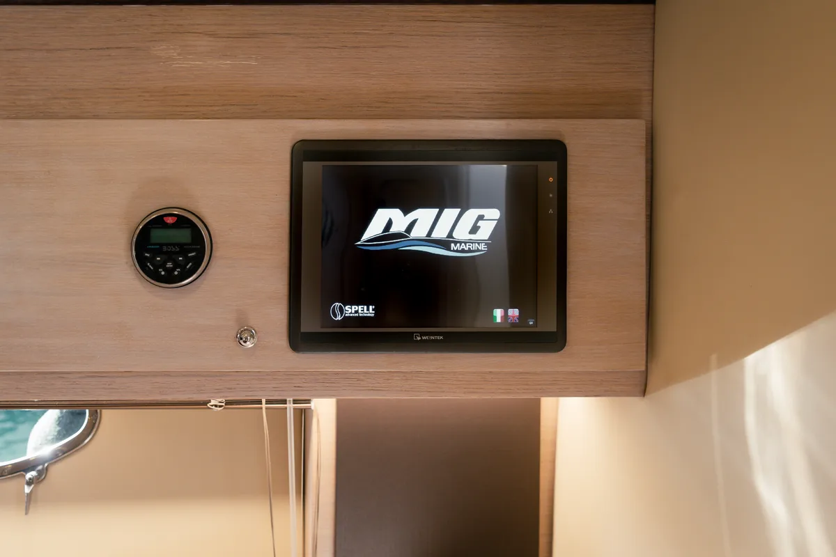 Mig 50, a motor yacht at Salerno, Italy