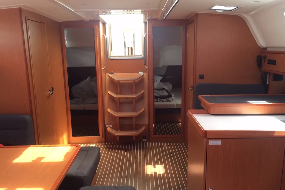 Salon of Pinotage, a Bavaria Cruiser 51 sailboat at Seget Donji, Croatia