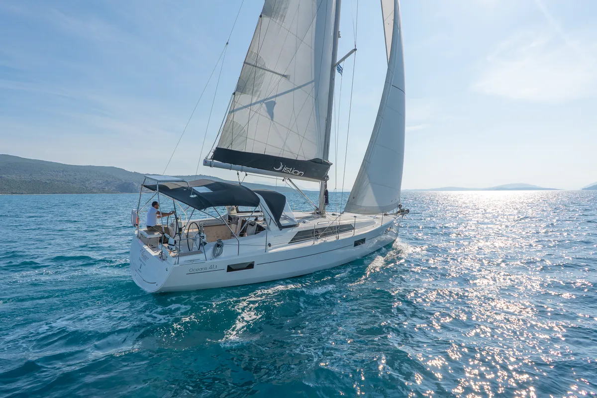 Elena, a Beneteau Oceanis 41.1 sailboat at Municipal Unit of Lefkada, Greece