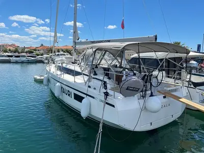 Zala, a Bavaria C38 sailboat at Grad Biograd na Moru, Croatia