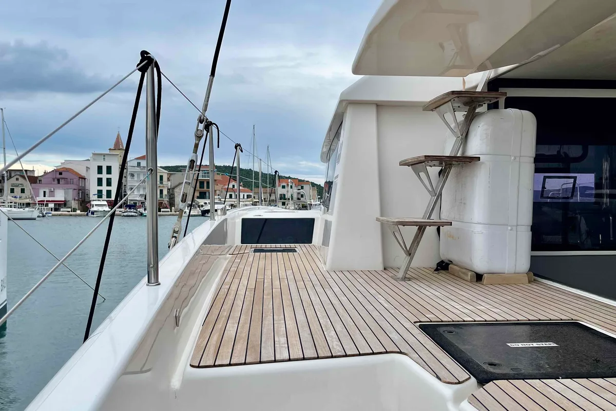 Nirvana, a Dufour 48 Catamaran catamaran at Pirovac, Croatia