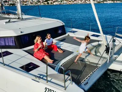 Nirvana, a Dufour 48 Catamaran catamaran at Pirovac, Croatia