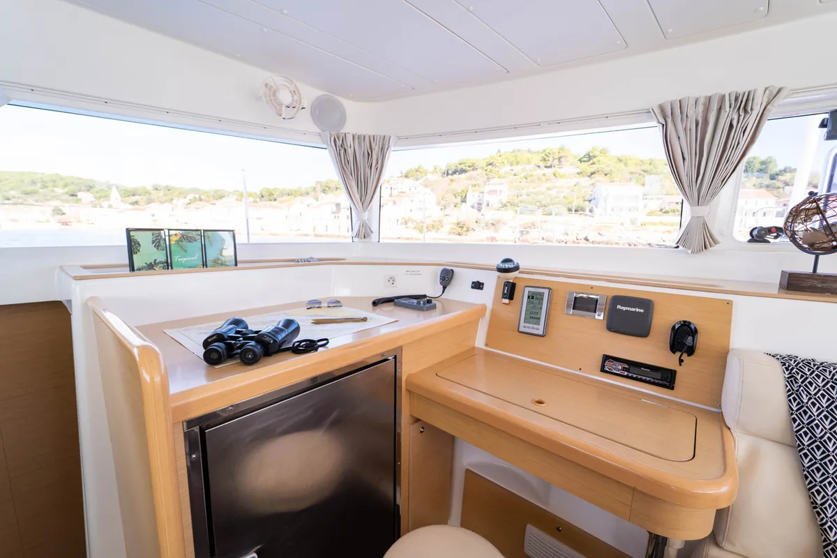 Patch Work, a Lagoon 421 catamaran at Grad Šibenik, Croatia