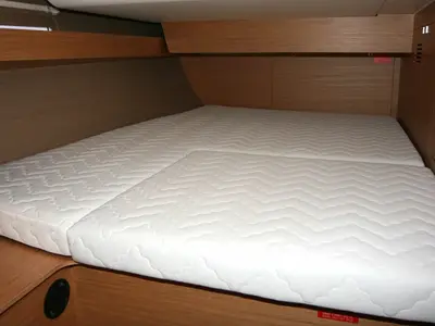 Cabin on Harvey, a Dufour 460 GL sailboat at Punat, Croatia