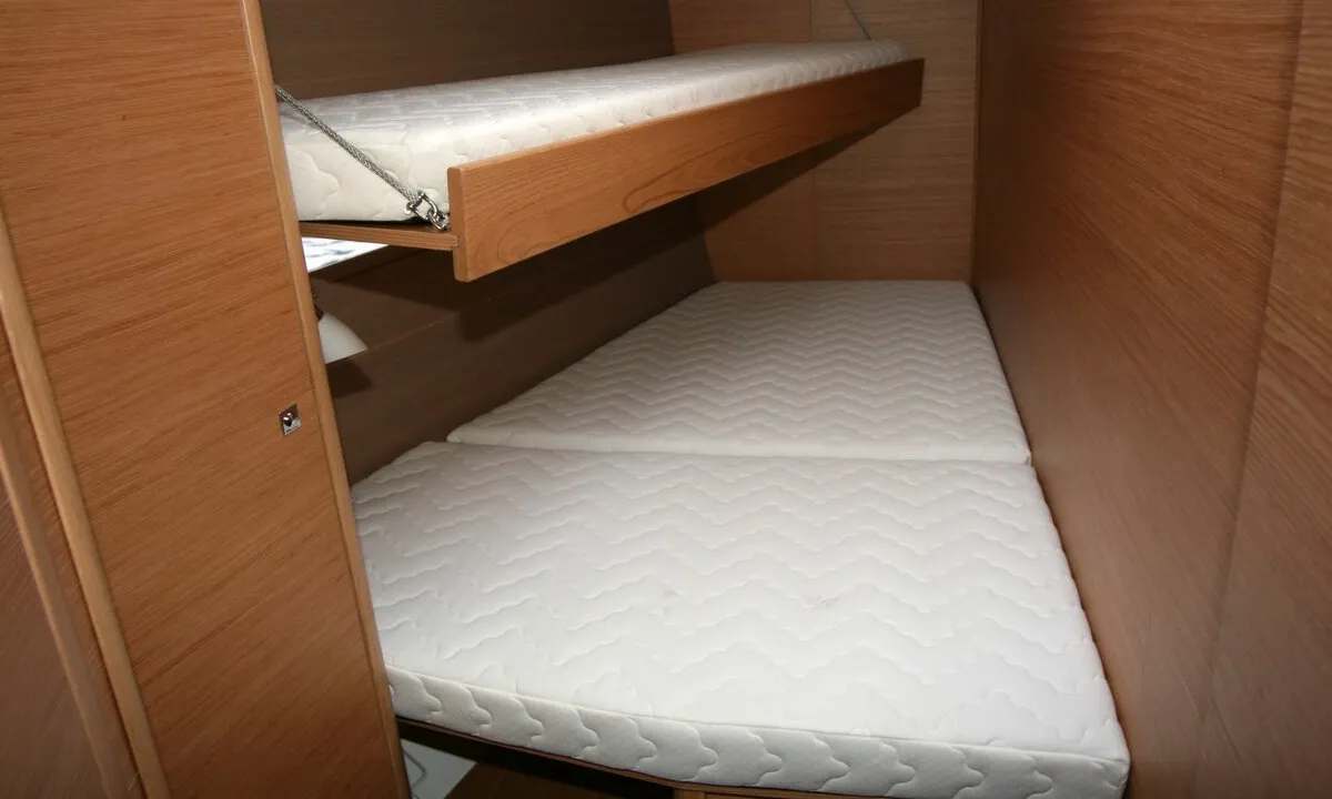 Cabin on Harvey, a Dufour 460 GL sailboat at Punat, Croatia
