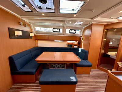 Salon of Timon, a Bavaria Cruiser 46 sailboat at Sukošan, Croatia