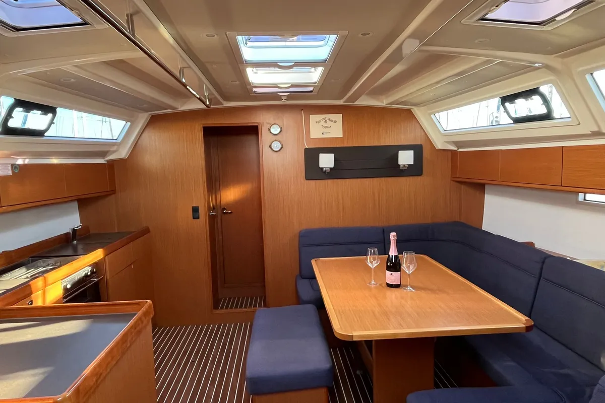 Salon of Timon, a Bavaria Cruiser 46 sailboat at Sukošan, Croatia