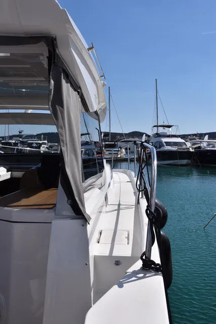 Hannah, a Bavaria SR38 Hard Top motor yacht at Grad Trogir, Croatia