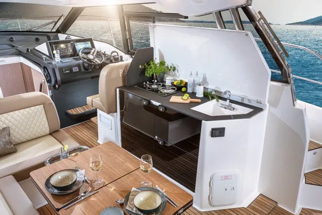 Hannah, a Bavaria SR38 Hard Top motor yacht at Grad Trogir, Croatia