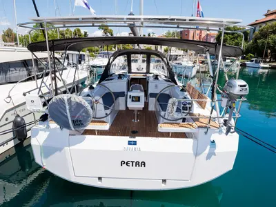 Petra, a Bavaria C38 sailboat at Zadar, Croatia