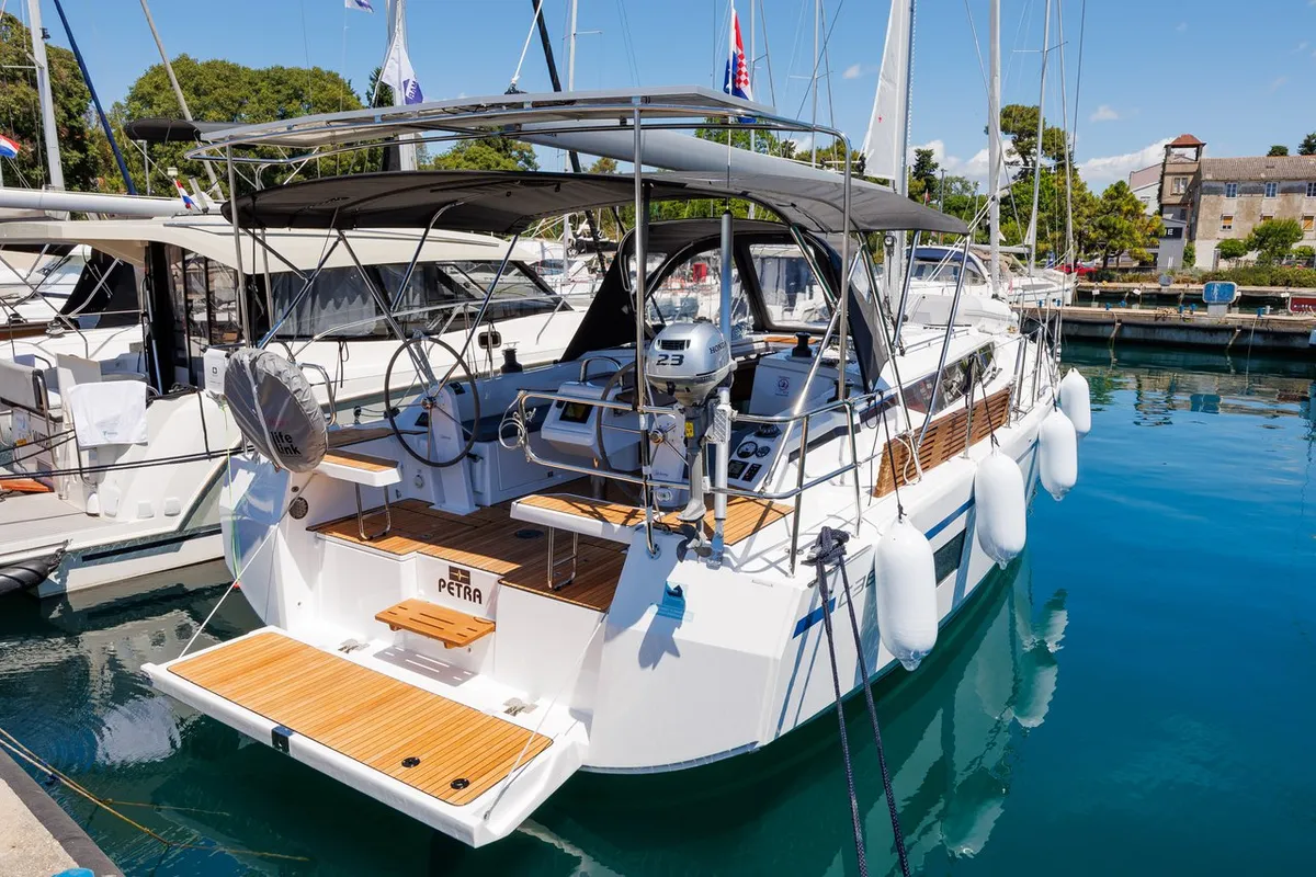 Petra, a Bavaria C38 sailboat at Zadar, Croatia