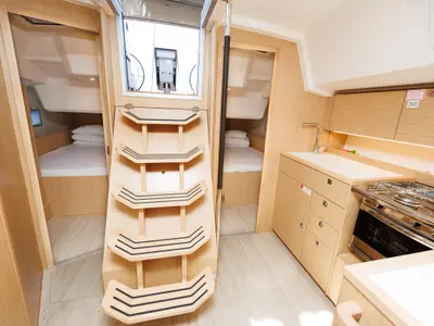Galley of Petra, a Bavaria C38 sailboat at Zadar, Croatia