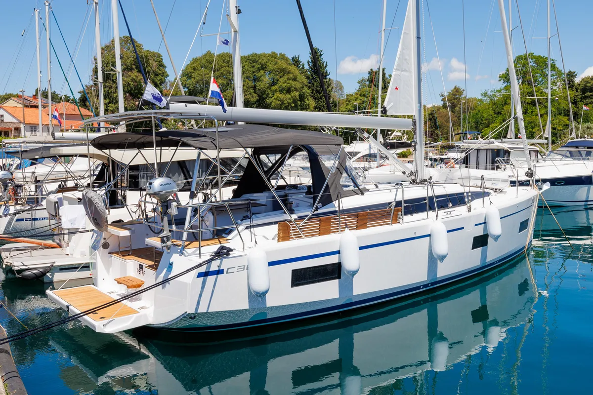 Petra, a Bavaria C38 sailboat at Zadar, Croatia