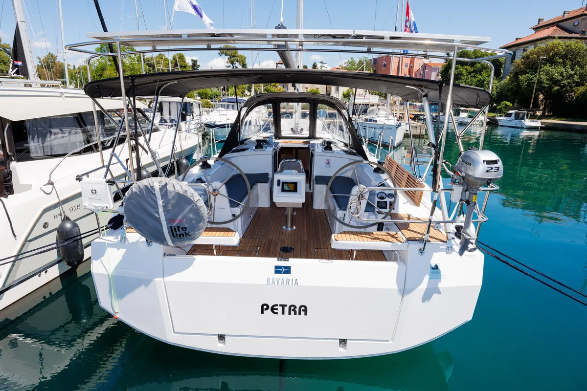 Petra, a Bavaria C38 sailboat at Zadar, Croatia