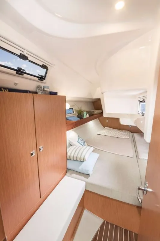 Cabin on Alasia, a Bavaria Cruiser 34 sailboat at Grad Biograd na Moru, Croatia
