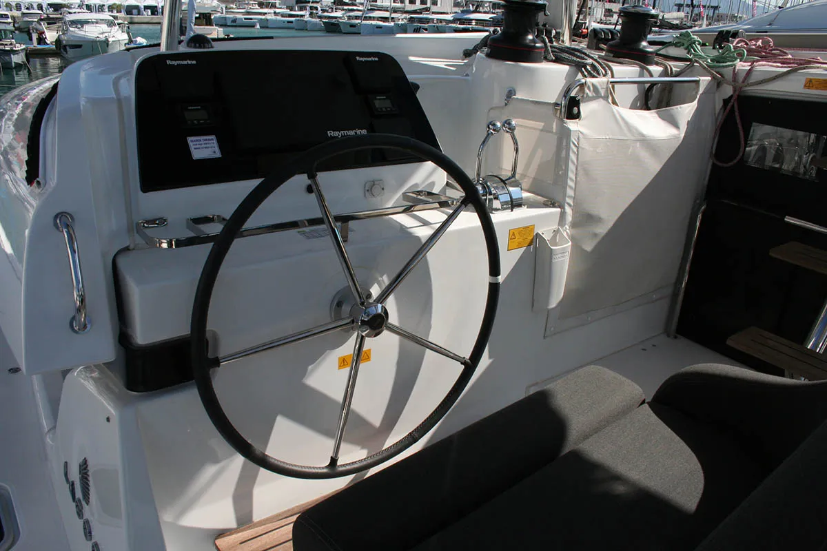 Seaside dreams, a Lagoon 42 catamaran at Seget Donji, Croatia