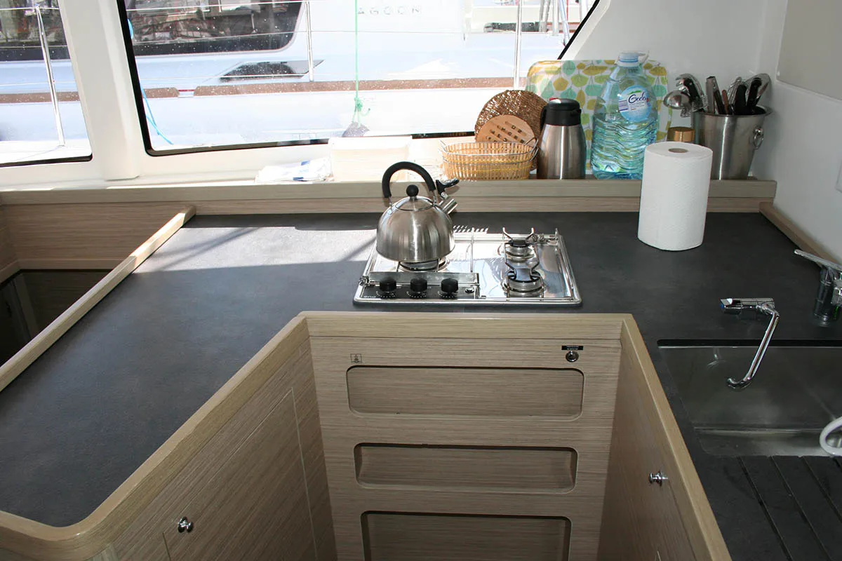 Seaside dreams, a Lagoon 42 catamaran at Seget Donji, Croatia