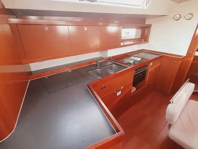Galley of Mediterraneo, a Beneteau Oceanis 45 sailboat at Grad Pula, Croatia
