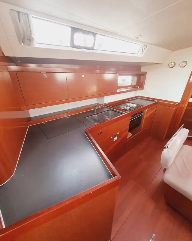 Galley of Mediterraneo, a Beneteau Oceanis 45 sailboat at Grad Pula, Croatia