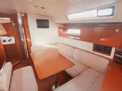 Salon of Mediterraneo, a Beneteau Oceanis 45 sailboat at Grad Pula, Croatia