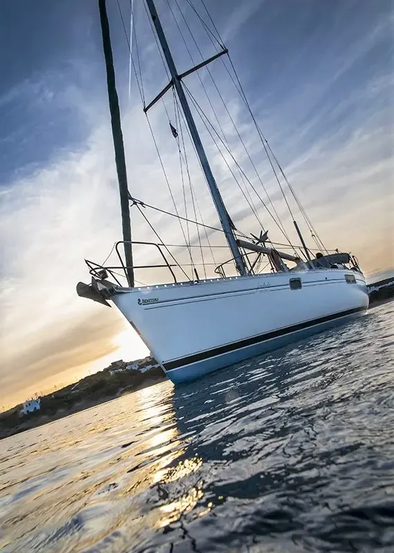 Exterior view of Xanemo, a Beneteau Oceanis 440 sailboat at Volos Municipality, Greece