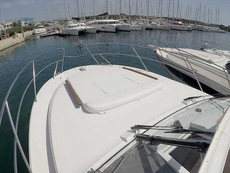 Galley of True North, a Marex 360 Cabriolet Cruiser motor yacht at Grad Šibenik, Croatia
