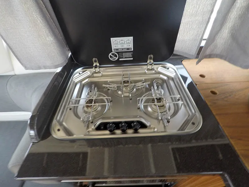 Galley of True North, a Marex 360 Cabriolet Cruiser motor yacht at Grad Šibenik, Croatia