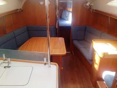 Ageras, a Elan 384 Impression sailboat at Preveza, Greece