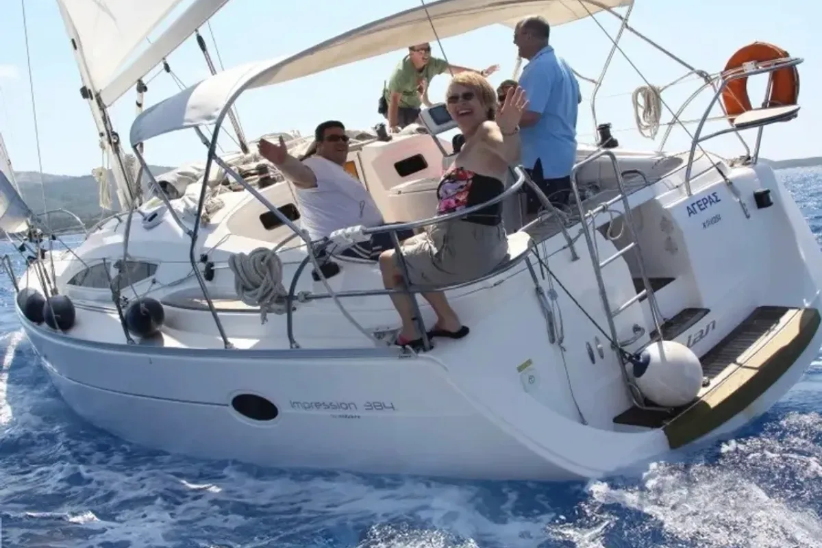 Elan 384 Impression, a sailboat at Preveza, Greece
