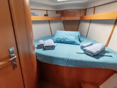 Cabin on Elan 384 Impression, a sailboat at Preveza, Greece