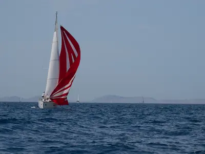 Lucky, a Elan E4 sailboat at Betina, Croatia