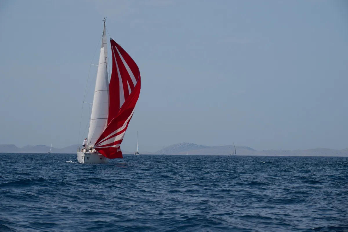 Lucky, a Elan E4 sailboat at Betina, Croatia