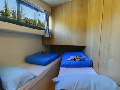 Cabin on Elegance, a Cygnet Elegance motorboat at Hesse, France
