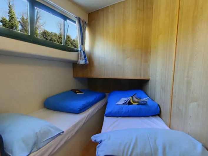 Cabin on Elegance, a Cygnet Elegance motorboat at Hesse, France