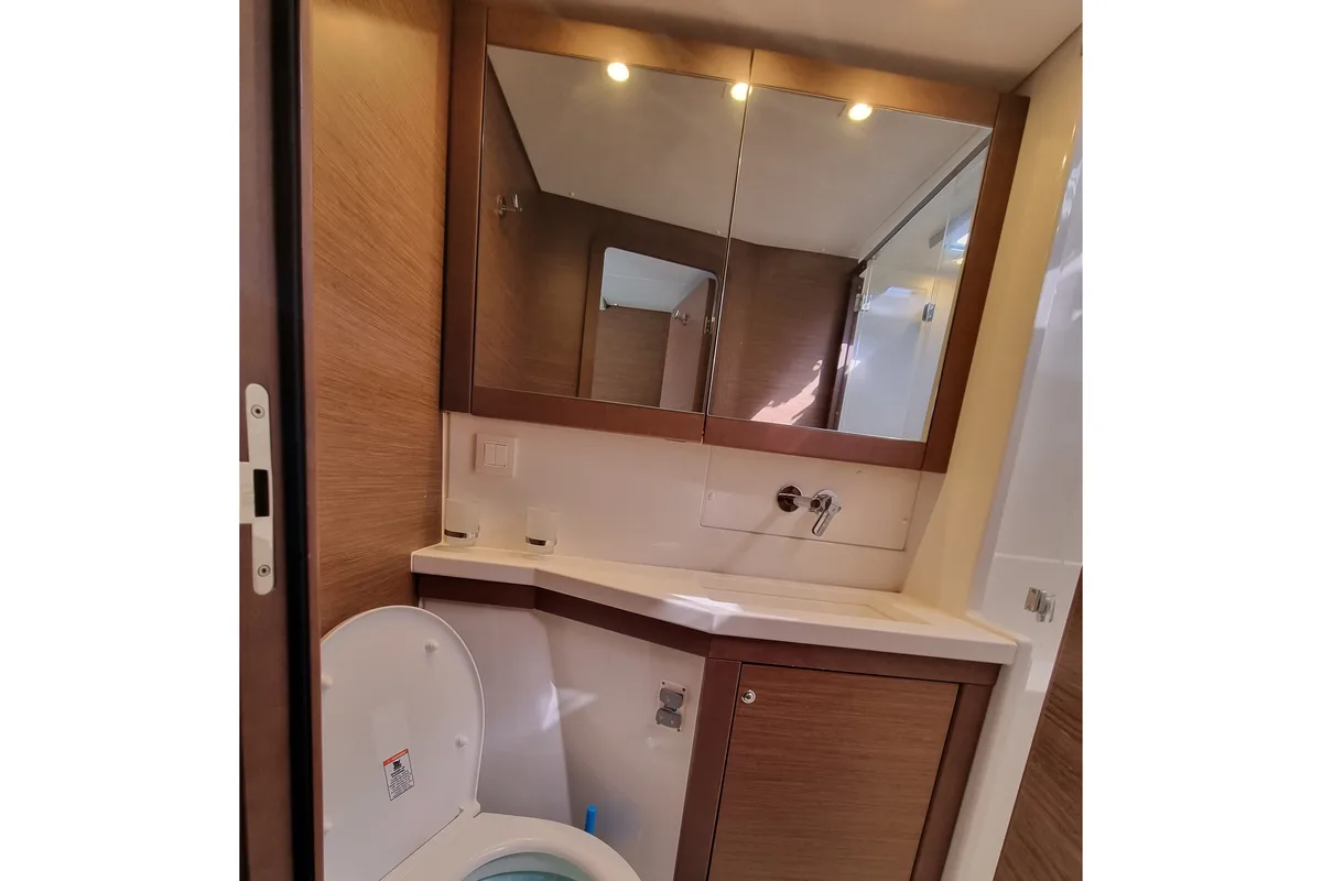 Lalouche, a Lagoon 450 F catamaran at Lavrion, Greece