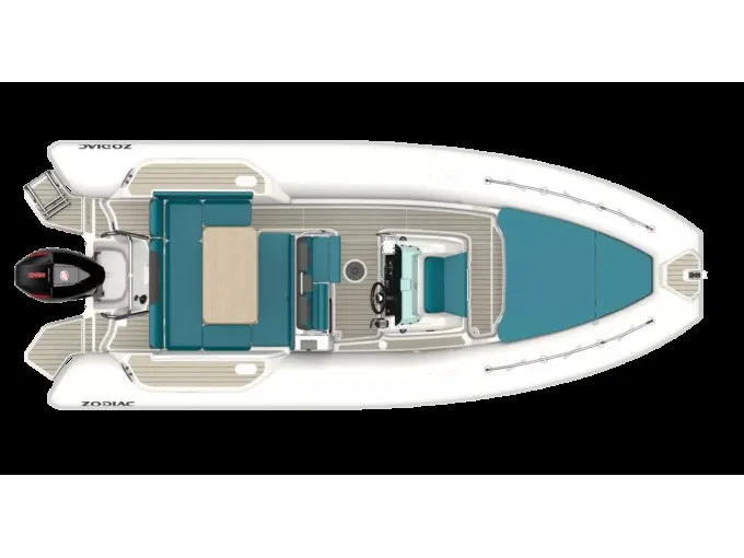 Floor plan of Moorings 464PC/10 Club, a Zodiac Medline 7.5 motorboat at Panaji, India