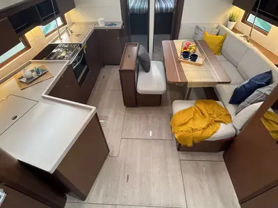 Galley of Summer Spirit, a Beneteau Oceanis 46.1 sailboat at Općina Medulin, Croatia