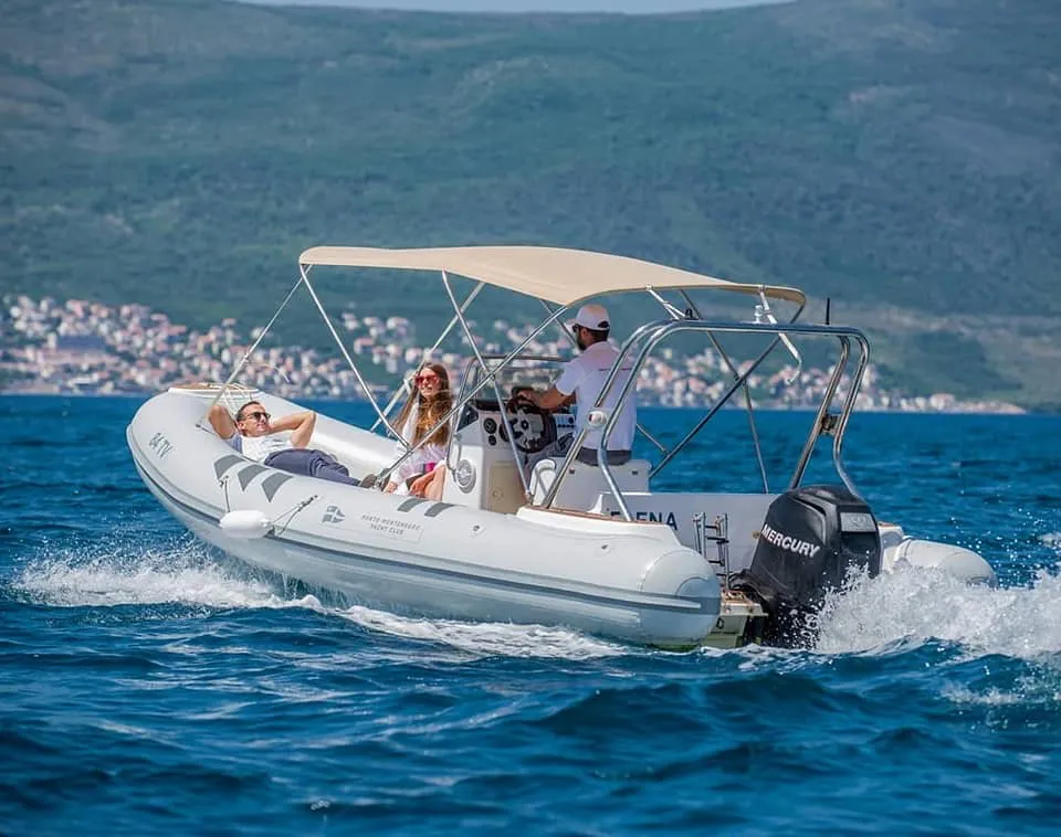 Elena, a Stingray Predator 640 RIB at Tivat, Montenegro
