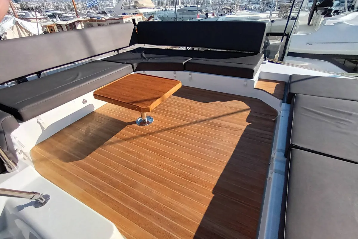 Eros, a Fountaine Pajot Tanna 47 catamaran at Athens, Greece