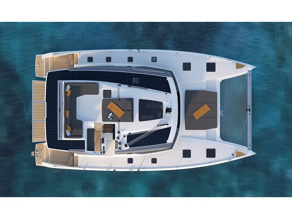 Eros, a Fountaine Pajot Tanna 47 catamaran at Athens, Greece