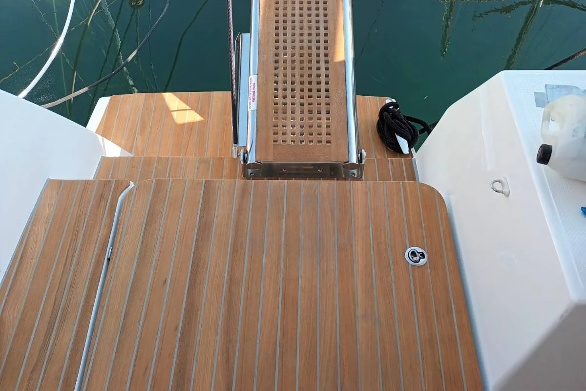 Eros, a Fountaine Pajot Tanna 47 catamaran at Athens, Greece