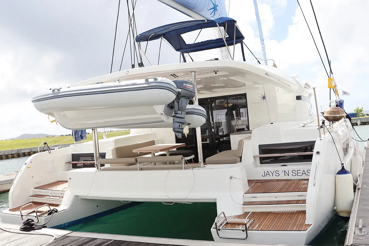 Jays 'n Seas, a Lagoon 50 catamaran at Road Town, British Virgin Islands