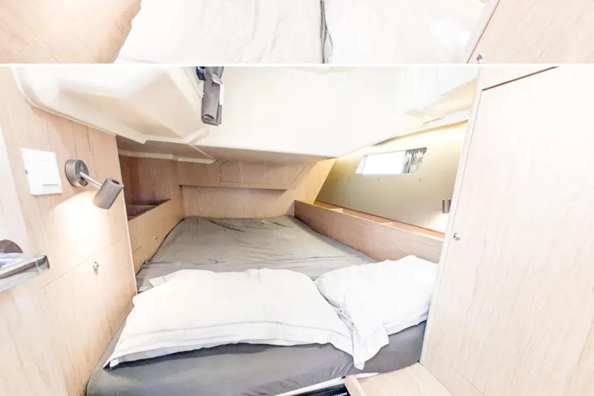 Cabin on Beneteau Oceanis 41.1, a sailboat at Portimão, Portugal