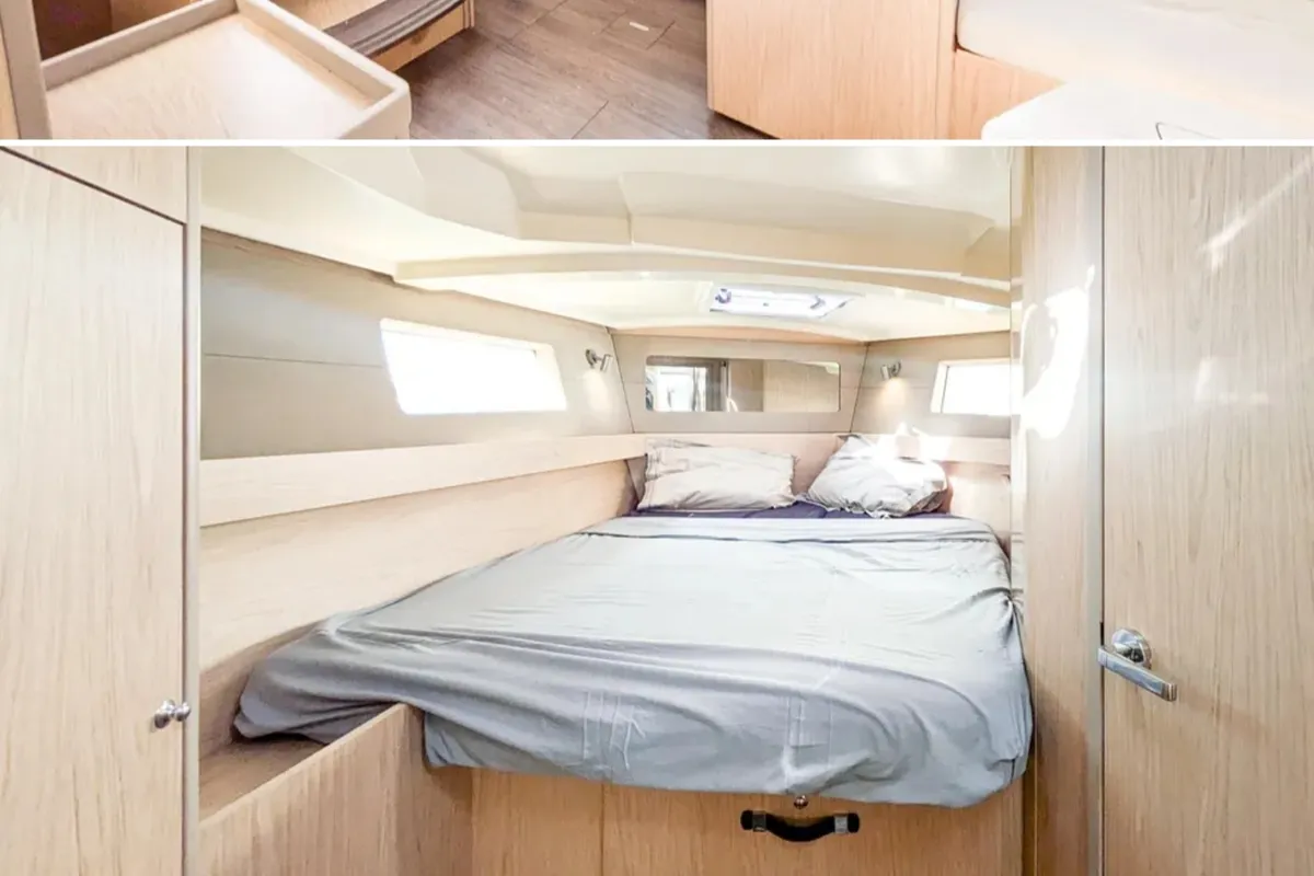 Cabin on Beneteau Oceanis 41.1, a sailboat at Portimão, Portugal