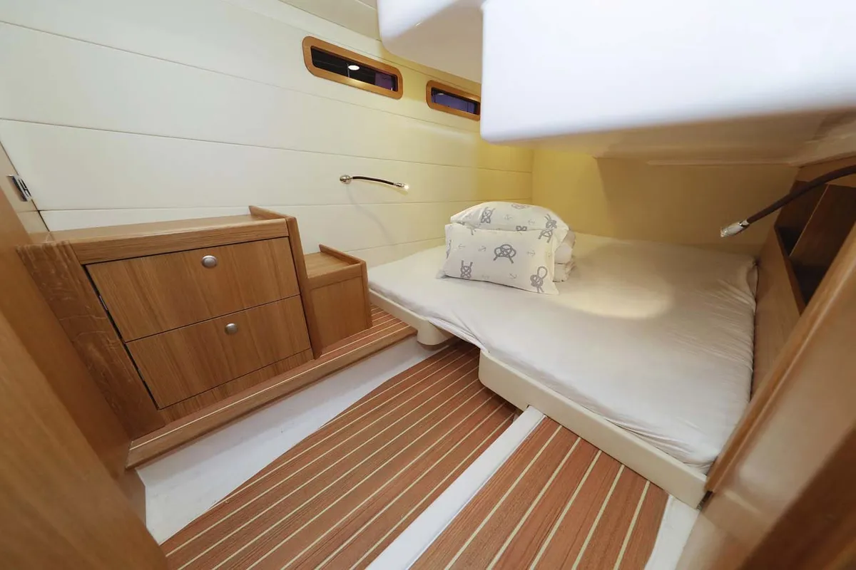 Cabin on Adriana, a SAS - Vektor Adriana 44 motor yacht at Grad Biograd na Moru, Croatia