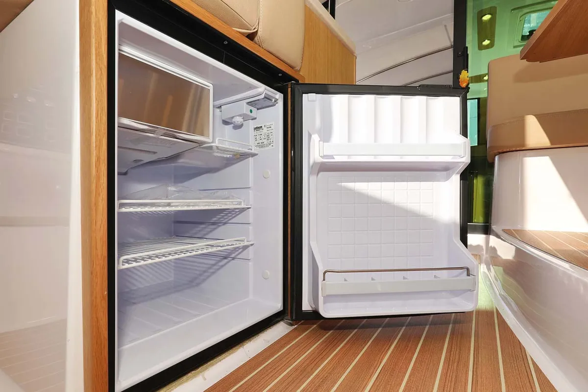 Galley of Adriana, a SAS - Vektor Adriana 44 motor yacht at Grad Biograd na Moru, Croatia
