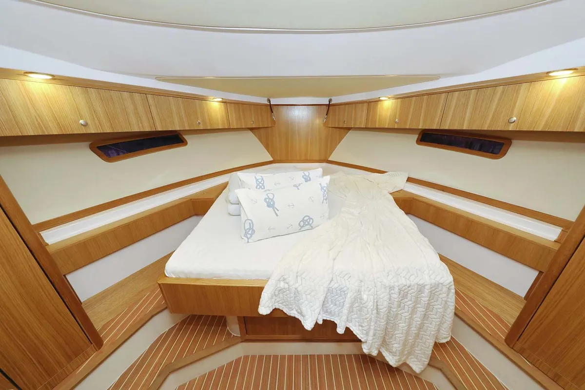 Cabin on Adriana, a SAS - Vektor Adriana 44 motor yacht at Grad Biograd na Moru, Croatia