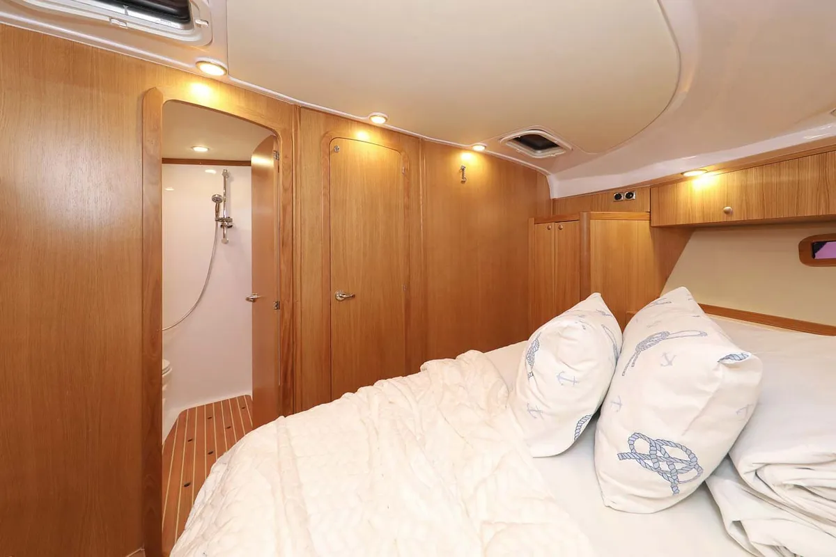 Cabin on Adriana, a SAS - Vektor Adriana 44 motor yacht at Grad Biograd na Moru, Croatia